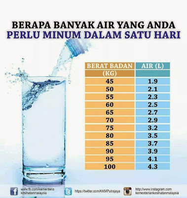 Berapa banayak air perlu minum