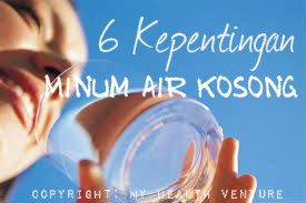 cara minum air