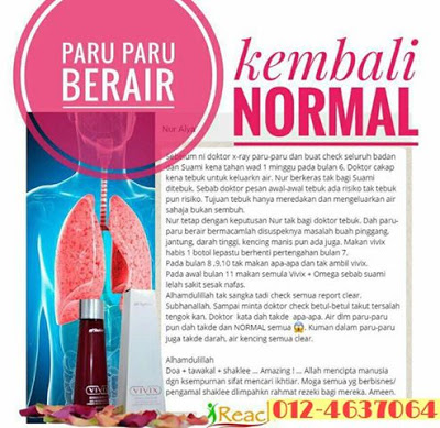 paru-paru berair kembali normal