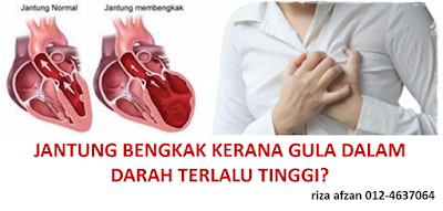 jantung bengkak kerana hyperglycemia