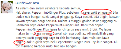 peppermint angin sakit pinggang