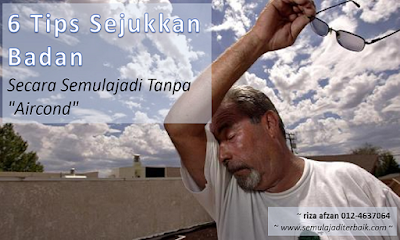 tips sejukkan badan