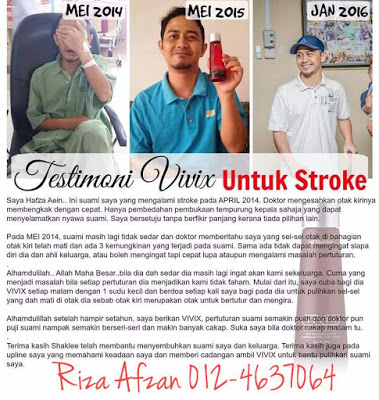 testimoni Vivix untuk stroke